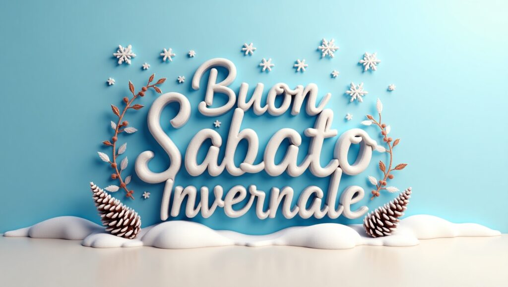 Buon Sabato Invernale per Pinterest