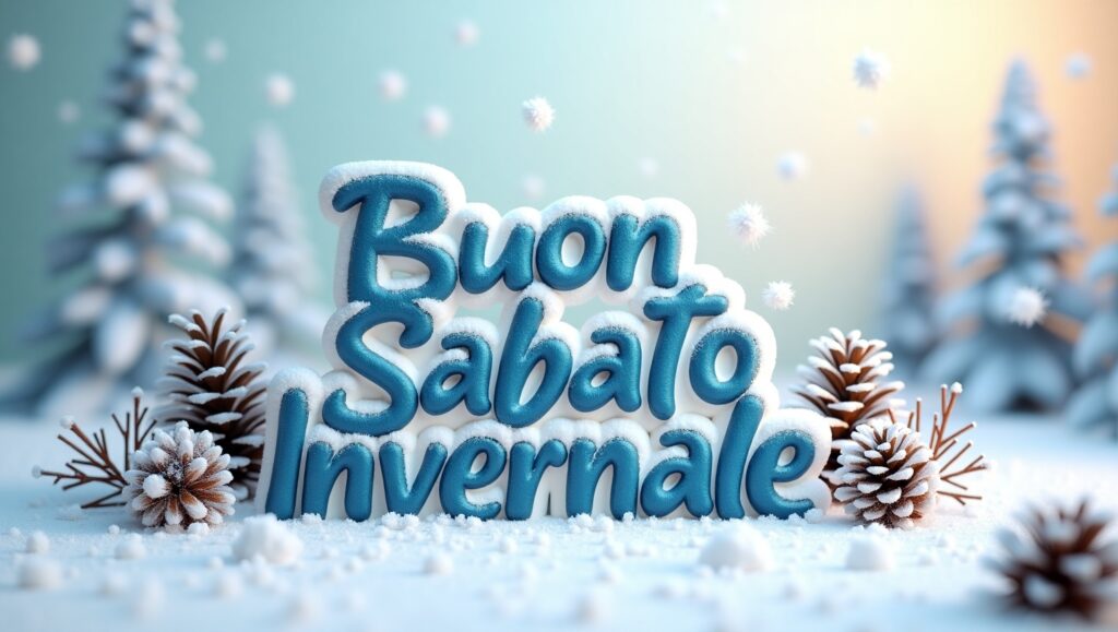 Buon Sabato Invernale con un Sorriso