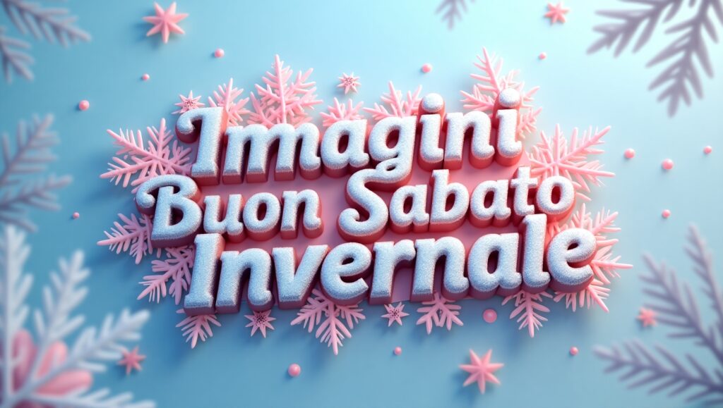 Immagini e Frasi di Buon Sabato Invernale: Un Weekend da Ricordare