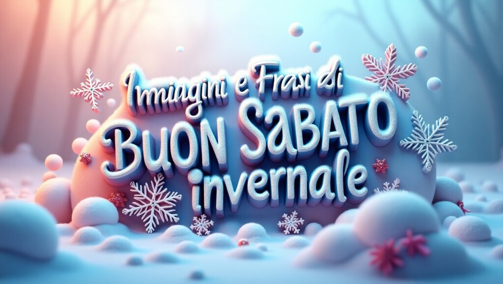 Frasi di Buon Sabato Invernale: Messaggi per Ogni Occasione