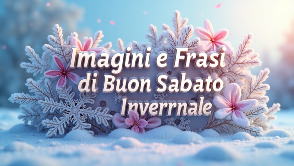 Immagini e Frasi di Buon Sabato Invernale