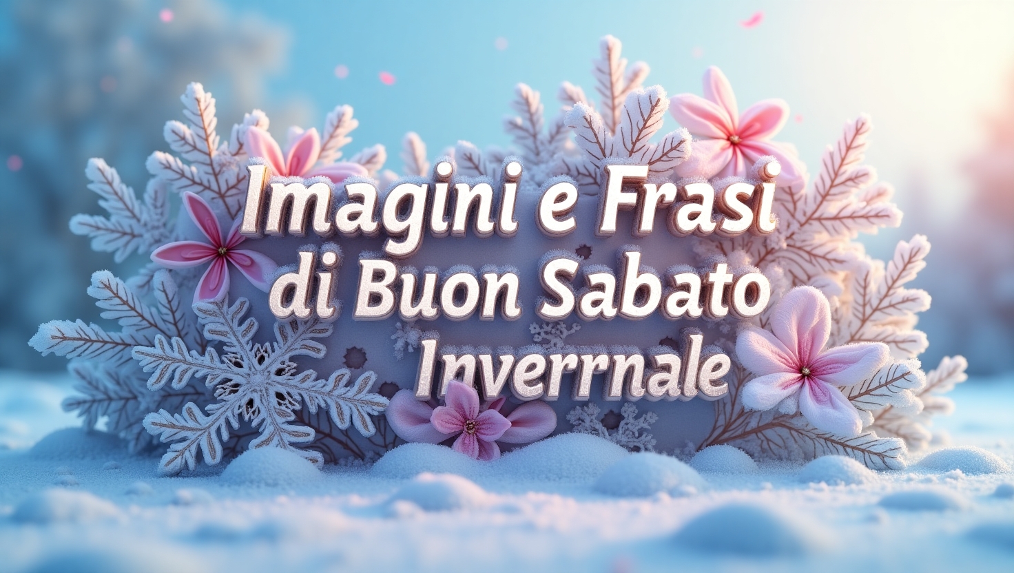 Immagini e Frasi di Buon Sabato Invernale