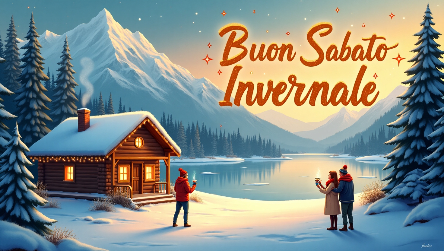 Buon Sabato Invernale Immagini Nuove e Gratis per WhatsApp