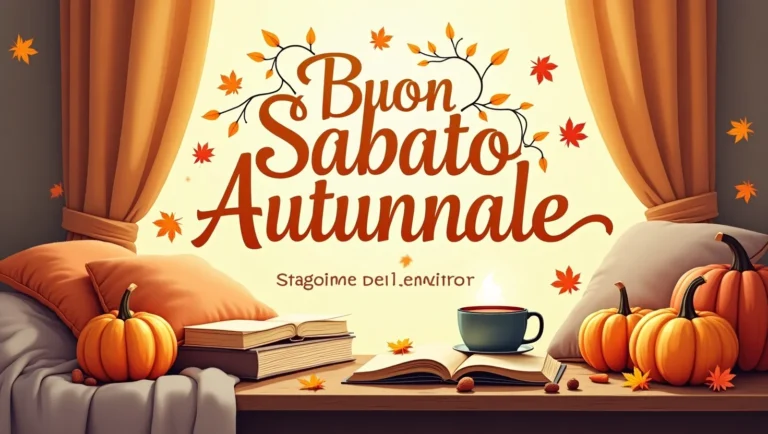 Weekend Buon Sabato Autunnale: Stagione del Comfort