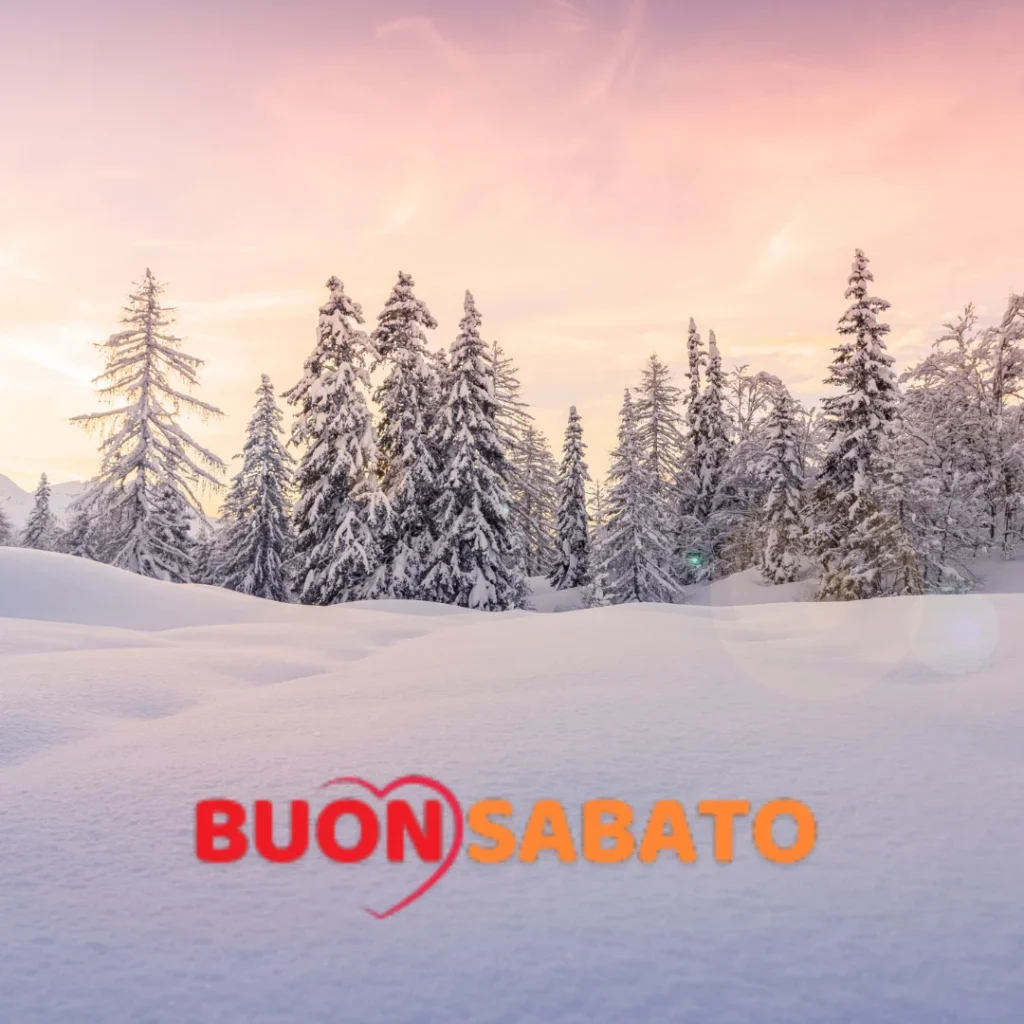 buongiorno buon sabato invernale immagini